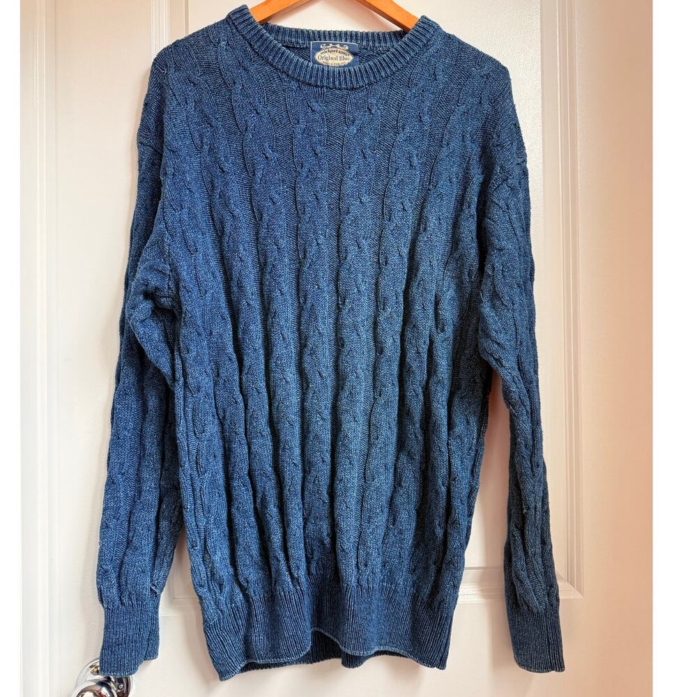 Vintage 90s〜 Michael Ross Original Blue Cable Knit Sweater Size 7‎ Loungewear
